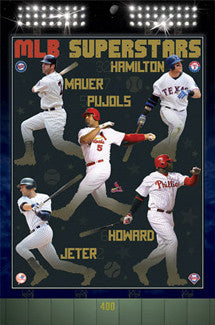 MLB Baseball Superstars (2011) 5-Player Poster - Costacos Sports Inc.