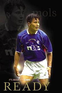 Michael Mols "Ready" Glasgow Rangers FC Poster - U.K. 2001