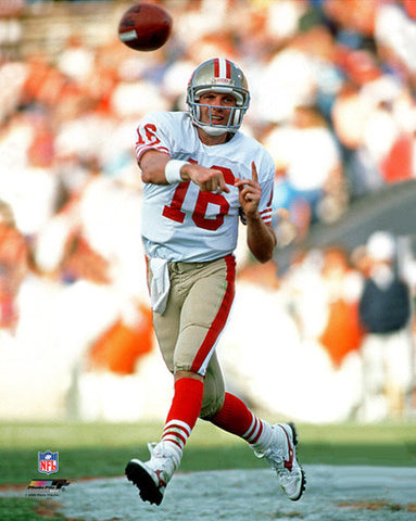 Joe Montana "Roll Out" (c.1985) San Francisco 49ers Premium Poster - Photofile Inc.