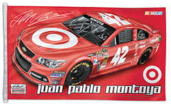 Juan Pablo Montoya NASCAR #42 Target Chevy SS Huge 3' x 5' Banner Flag - Wincraft 2013