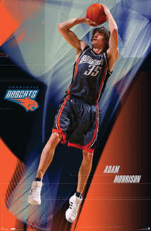 Adam Morrison "Action" Charlotte Bobcats NBA Poster - Costacos 2007