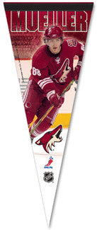 Peter Mueller Phoenix Coyotes NHL Action Series Premium Felt Collector's Pennant (L.E. /2008)