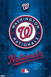 Washington Nationals Official MLB Basebll Team Logo Poster - Costacos Sports