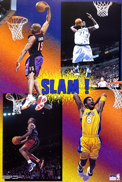 NBA Slam Dunk Superstars 2000 Poster (Kobe Bryant, Carter, Garnett, Francis) - Starline Inc.