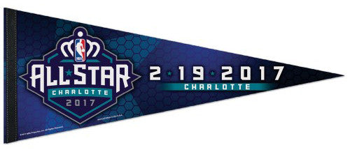 NBA Basketball All-Star Game Charlotte 2017 Commemorative Premium Felt Pennant - Wincraft Inc.