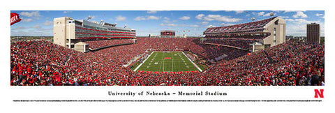 Nebraska Cornhuskers Football "Sea of Red" (2013) Memorial Stadium Panoramic Poster