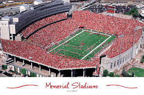 Memorial Stadium "Here Come the Huskers" - Rick Anderson
