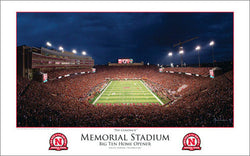 Nebraska Cornhuskers "The Comeback" (10/8/2011) Memorial Stadium Game Night Poster - Rick Anderson Ent.