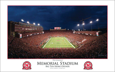 Nebraska Cornhuskers "The Comeback" (10/8/2011) Memorial Stadium Game Night Poster - Rick Anderson Ent.