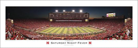 Nebraska Cornhuskers "Saturday Night Fever" Panoramic Poster Print - R.A. 2010