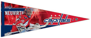 Michal Neuvirth "Caps Action" Premium Pennant (LE /1000) - Wincraft