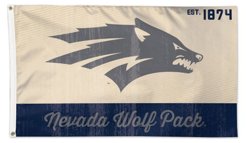 University of Nevada-Reno WOLFPACK Vintage-Style College Vault Collection NCAA Deluxe-Edition 3'x5' Flag