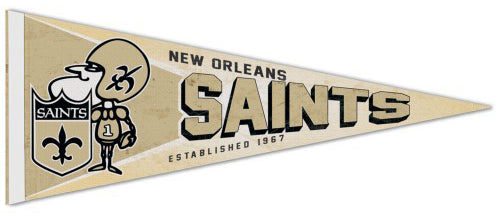 New Orleans Saints NFL Retro-1960s-Style Premium Felt Collector's Pennant - Wincraft Inc.