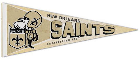 New Orleans Saints NFL Retro-1960s-Style Premium Felt Collector's Pennant - Wincraft Inc.