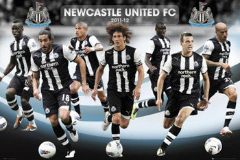 Newcastle United FC "Super Seven" EPL Soccer Action Poster - GB Eye (UK)