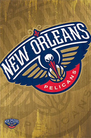 New Orleans Pelicans Official NBA Basketball Team Logo Poster - Costacos Sports