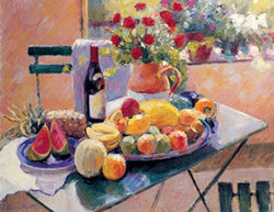Still Life (Fruit and Flowers) by Edward Noott Poster Print - Eurographics Inc.