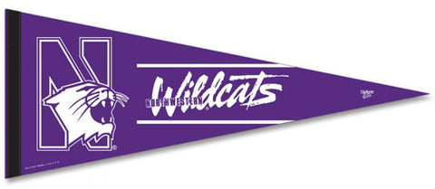Northwestern University Wildcats Official NCAA Team Logo Premium Felt Pennant - Wincraft Inc.