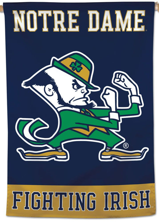 Notre Dame Fighting Irish Fighting-Leprechaun-Style 28x40 Premium Wall –  Sports Poster Warehouse