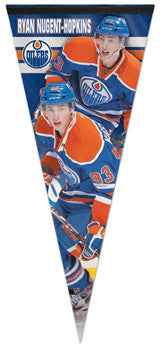 Ryan Nugent-Hopkins "Big-Time" Edmonton Oilers Extra-Large Premium Felt Pennant - Wincraft Inc.