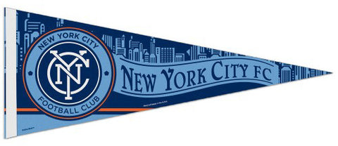 New York City FC Official MLS Soccer Team Crest Premium Felt Collector's Pennant - Wincraft