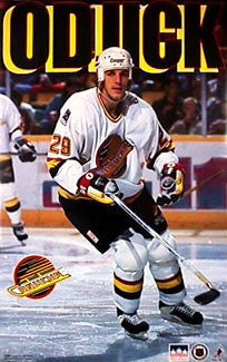 Gino Odjick "Canuck" Vancouver Canucks NHL Action Poster - Starline 1994