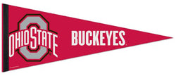 *B/O SHIPS 8/28* Ohio State Buckeyes Official NCAA Team Logo Premium Felt Collector's Pennant - Wincraft Inc.