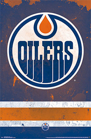 Edmonton Oilers Official NHL Hockey Team Logo Poster - Trends International