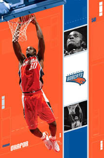 Emeka Okafor "Bobcat Slam" Charlotte Bobcats NBA Action Poster - Costacos 2005