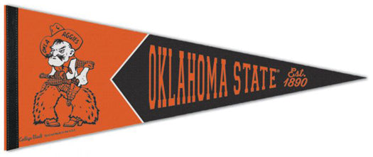 Oklahoma State Cowboys "Pistol Pete" NCAA College Vault 1940s-Style Premium Felt Collector's Pennant - Wincraft Inc.