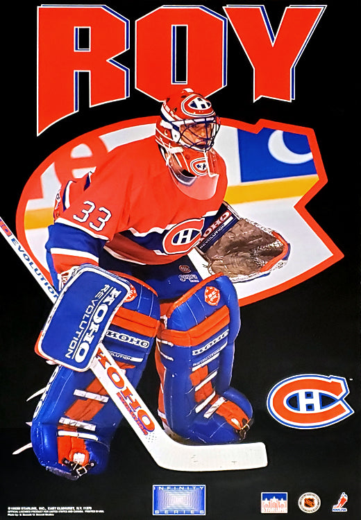 Poster Vintage 1998 – Patrick Roy Équipe Canada, Montréal Canadiens, Fabriqué Au Canada