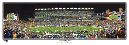New England Patriots "Victory in Foxboro" (1/22/2012) Panorama - Everlasting Images