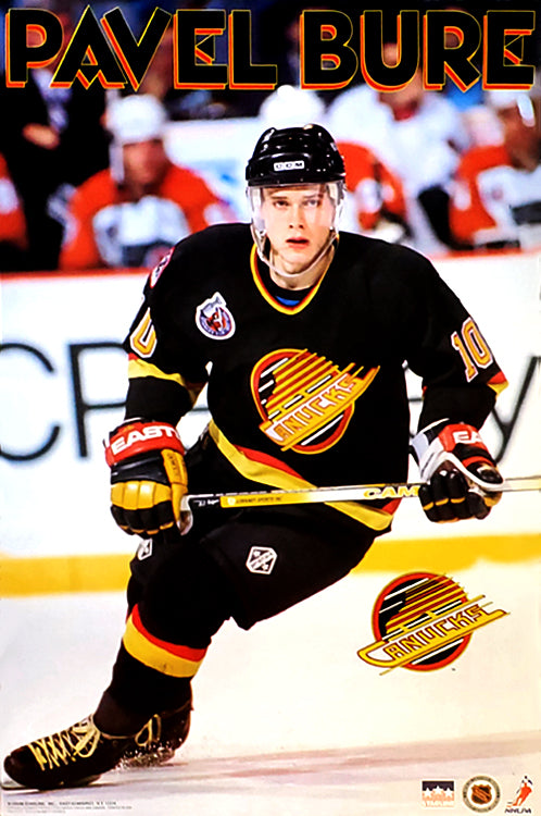 Pavel Bure of the Vancouver Canucks skates on the ice during an NHL