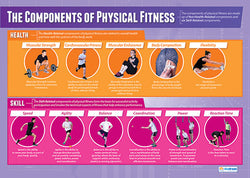 The Components of Physical Education Fitness Wall Chart Poster - PosterFit