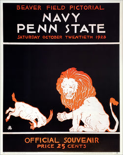 Penn State Football 1923 Vintage Program Cover 22x28 Poster Reproduction - Asgard Press