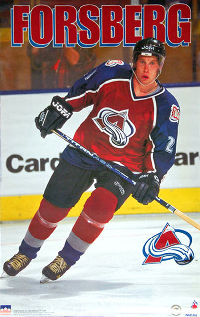 Joe Sakic Classic Action Colorado Avalanche NHL Hockey Poster - Starline  Inc. 1997