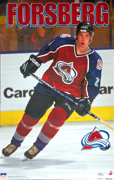 Peter Forsberg "Action" Colorado Avalanche Poster - Starline Inc. 1998