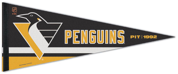 Pittsburgh Penguins "PIT 1992" NHL Reverse-Retro 2022-23 Premium Felt Collector's Pennant - Wincraft