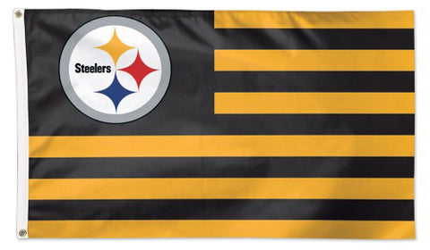 Pittsburgh Steelers "Americana" Official NFL Football HUGE 3'x5' Deluxe-Edition Team FLAG - Wincraft