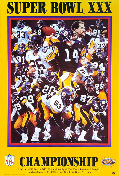 Rare 1979 Super Bowl XIII Poster, Cowboys, Steelers, Unique Gift