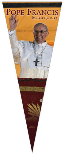 Pope Francis (Jorge Mario Bergoglio) Papal Election Commemorative Premium Pennant - Wincraft
