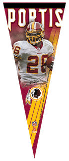 Clinton Portis "Signature" Premium Felt Pennant L.E. /2,008