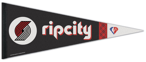 Portland Trail Blazers "Rip City" NBA 75th Anniversary City Edition Premium Felt Pennant - Wincraft