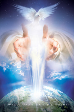Christian Inspirational "I Will Pour Out My Spirit" (Acts 2:17) Poster - Slingshot Publishing