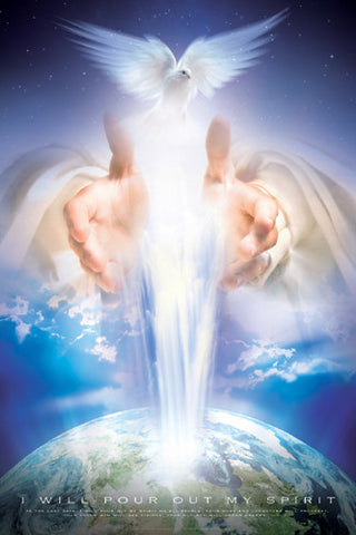 Christian Inspirational "I Will Pour Out My Spirit" (Acts 2:17) Poster - Slingshot Publishing
