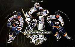 Nashville Predators "Three Stars" Poster (Dunham, Cote, Krivokrasov) - Costacos 1999