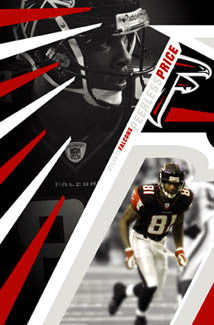 Peerless Price "Falcons Flash" Atlanta Falcons Poster - Costacos 2004