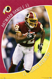 Antwaan Randle El "Breakout" Washington Redskins NFL Action Poster - Costacos 2006