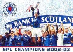 Glasgow Rangers "SPL Champions 2002-03" - GB Posters