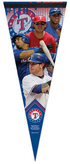 Texas Rangers "Superstars" (Andrus, Kinsler, Cruz, Hamilton) Premium Pennant